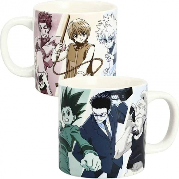 Mug dengan gambar karakter komik atau anime yang populer